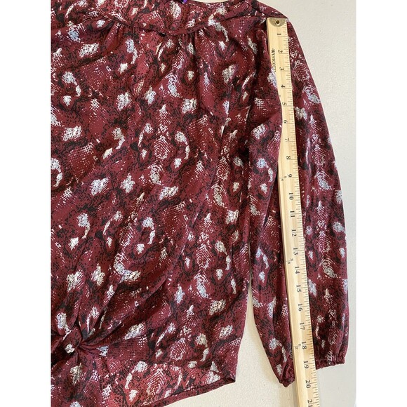 NEW Stitch Fix Tie Front Blouse Womens XS Workwear Travel Lightweight Career - Picture 6 of 7